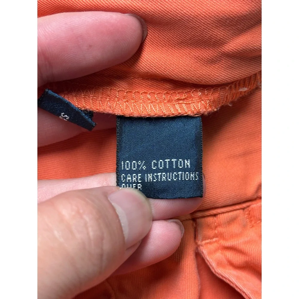 Polo Ralph Lauren‎ Mens Chino Shorts Size 32X9 Coral Orange Cotton Twill Flat
